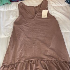 Brown Tank Dress